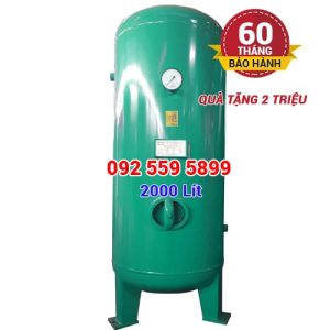 Bình khí nén 2000 lít (2m3) có cửa thăm - Hãng Etank