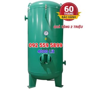 Bình khí nén 4000 lít (4m3) có cửa thăm, mặt bích - Etank