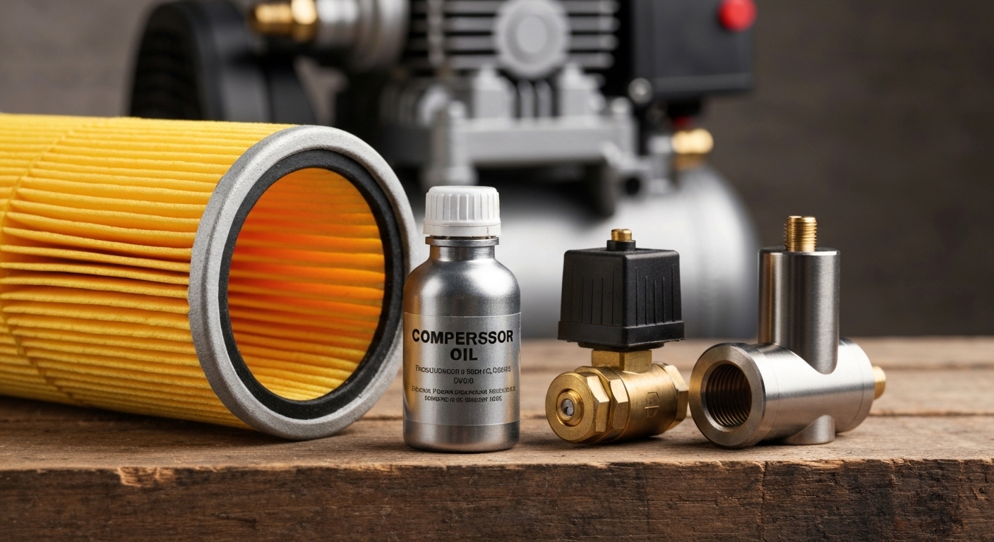 Chi tiết về phụ tùng và hướng dẫn bảo trì máy nén khí mini giá rẻ