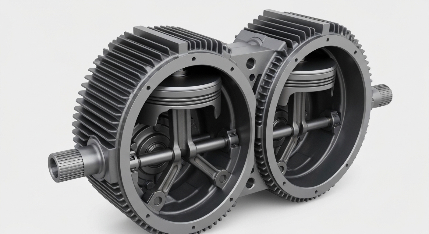 Khái niệm và nguyên lý hoạt động của máy nén khí piston 2 cấp